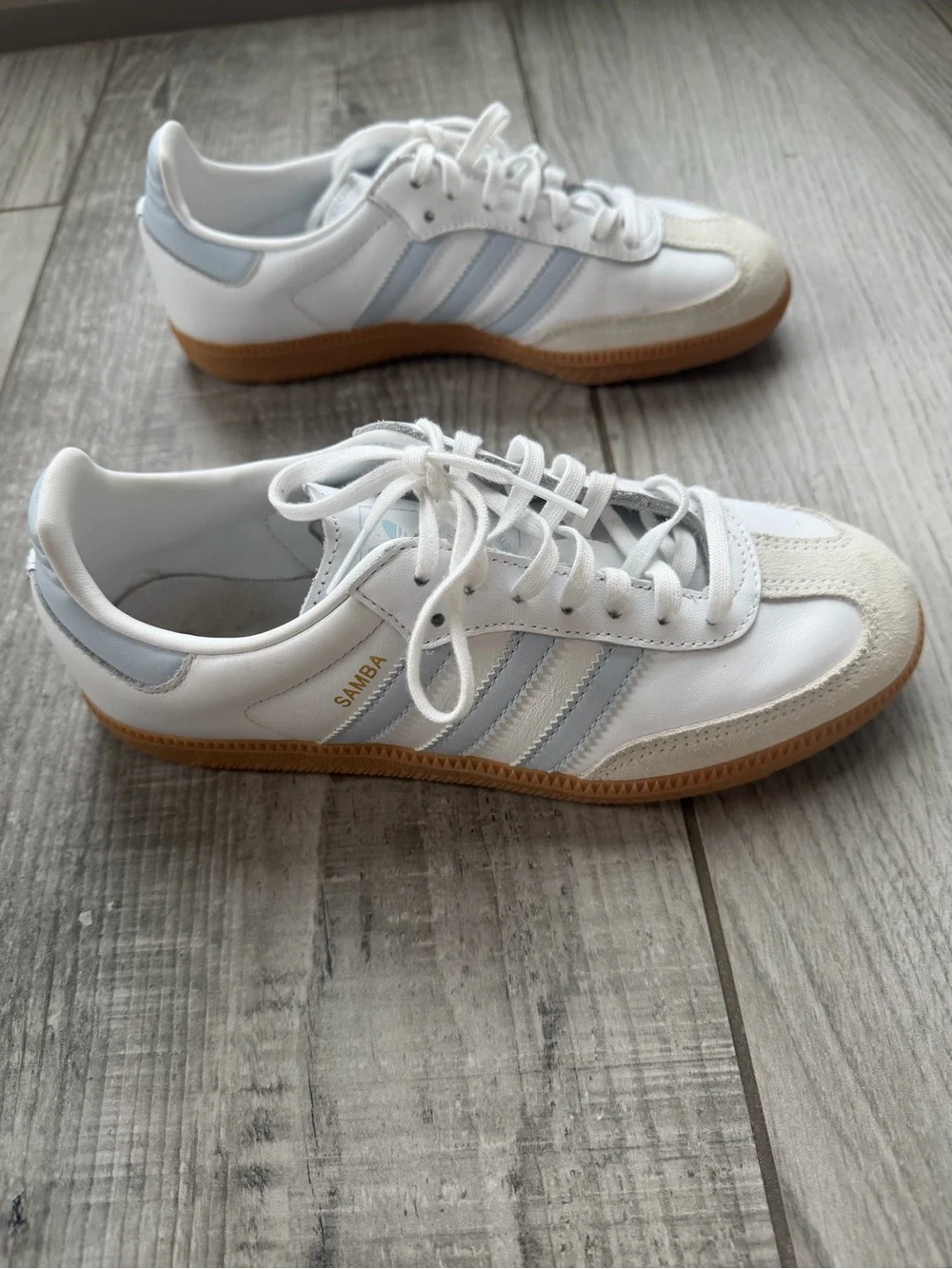 Adidas Samba OG White / Light Blue Sneakers
